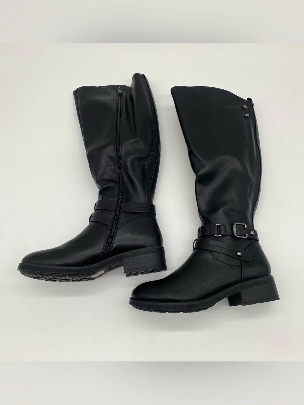 Women’s Black Knee High Riding Boots Size 8.5 New